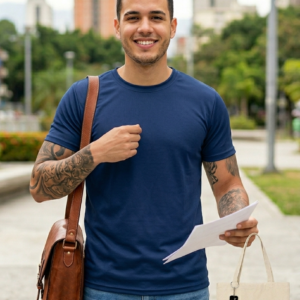 Franelas Masculinas de Colores 100% Poliester